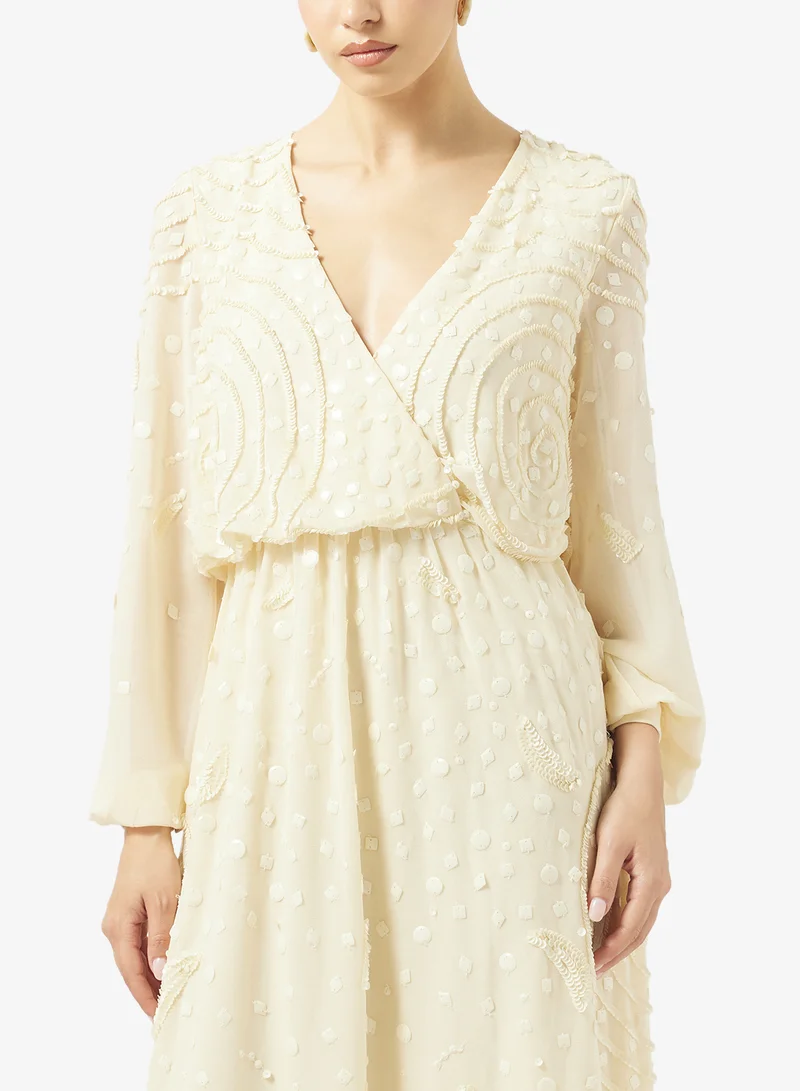 Amelia Rose  V-Neck Maxi Dress for Women | Best Price UAE
